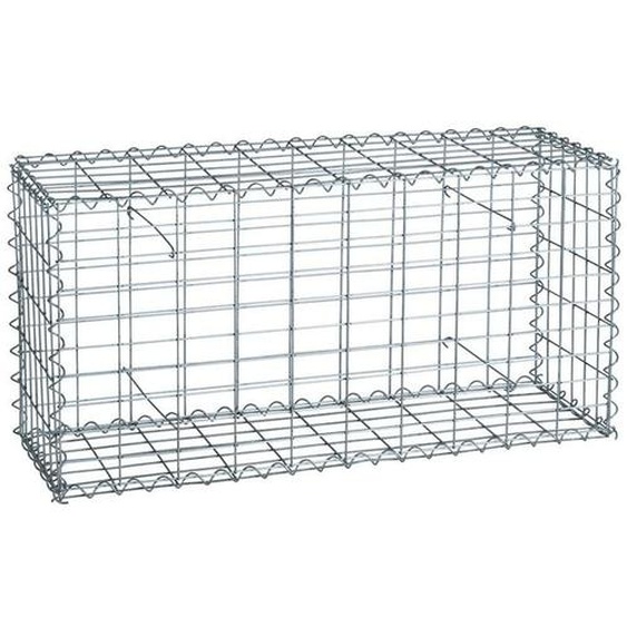 Gabion à pierres en métal galvanisé 100x50x30 cm
