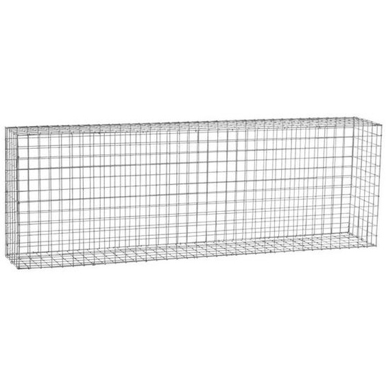 Gabion acier galvanisé L180 x H60 x Pr.30 cm tirants et crampons inclus