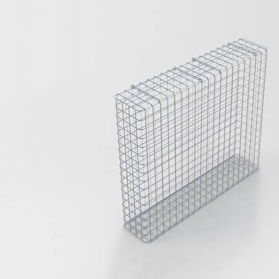 Gabion galvanisé à chaud 102 cm x 82 cm x 22 cm, mailles 5 cm x 5 cm, entièrement soudé
