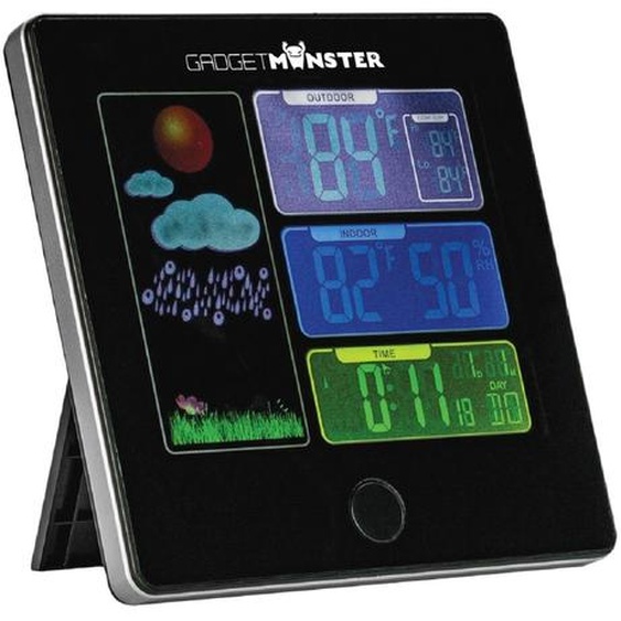 GADGETMONSTER Station météo GDM-1002, noir