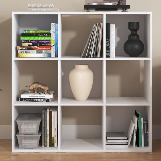 Galano - Bibliothèque 9 cubes,Rangement ètagère 9 Cube,Étagère à livres multifonctionnelle Nice - 91.14cm l x 29.54cm w x 91.14cm H,pour salon,