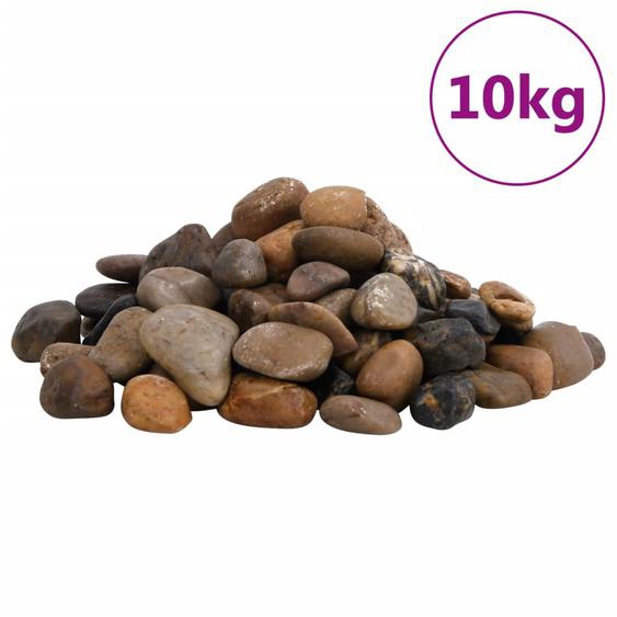 Galets polis 10 kg multicolores 2-5 cm