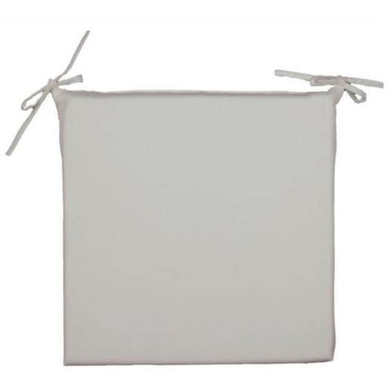 Galette de chaise - SUD ETOFFE - Ecru - 40x40 cm - Synthétique - Extérieur