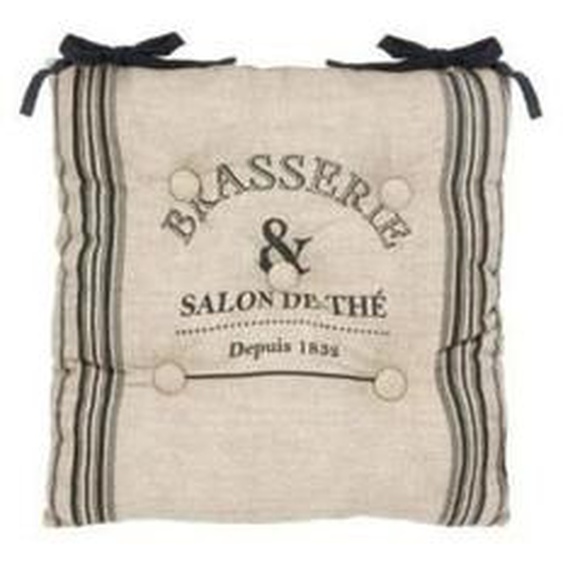 Galettes de chaise - AC-DÉCO - Bistrot - 40 x 40 cm - Beige - Carré