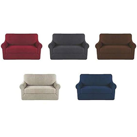 Galileo Housse de canapé élastique en polyester et spandex 2 places