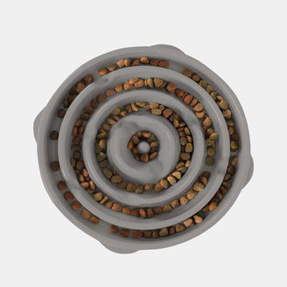 Gamelle pour chien anti glouton Fun Feeder - gris - Ø 28 cm