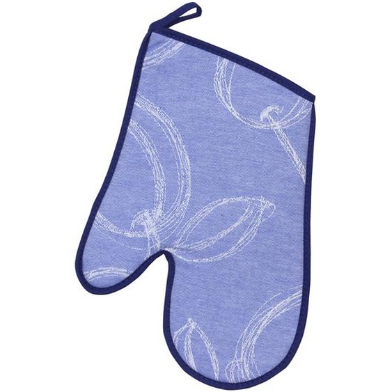 Gant de cuisine 20x30 cm matelassé 100% coton LINE Bleu