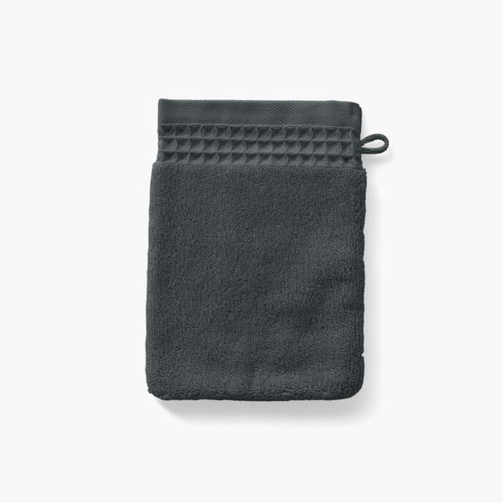 Gant de toilette bouclette de coton biologique Source fusain