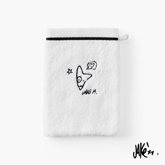 Gant de toilette coton Jakè x Carré Blanc