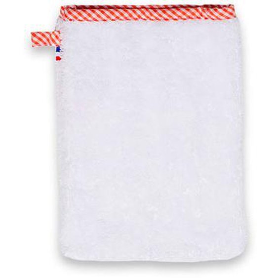 Gant De Toilette En Coton Bio Blanc