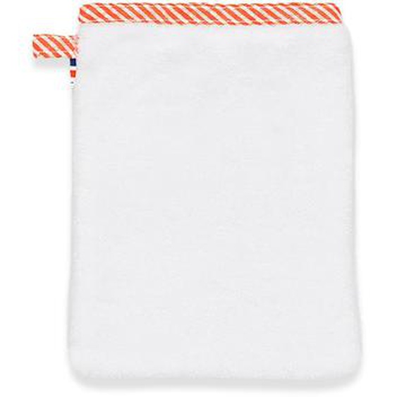 Gant De Toilette En Coton Bio Blanc