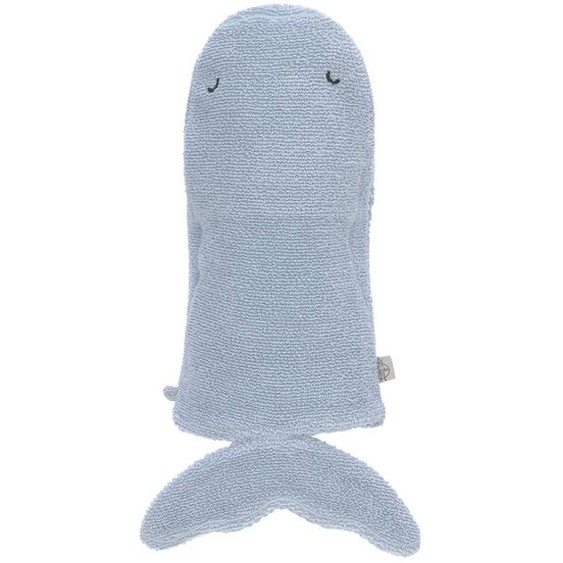 Gant De Toilette Et De Jeu En Éponge Baleine Bleu