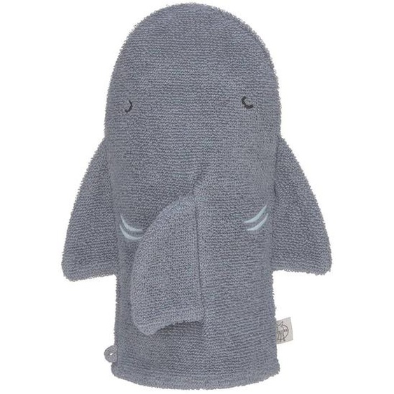 Gant De Toilette Et De Jeu En Éponge Requin Gris