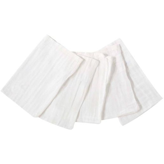 Gant De Toilette Mousseline De Coton Blanc