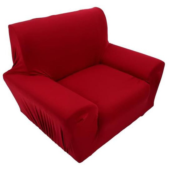 Housse de canapé - KEENSO - HB066 - Extensible - Rouge - Protection contre taches et poils danimaux