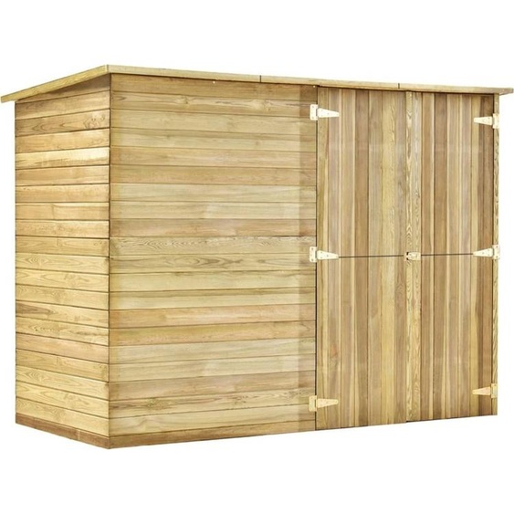 Garage à vélos 232x110x170 cm Bois de pin imprégné