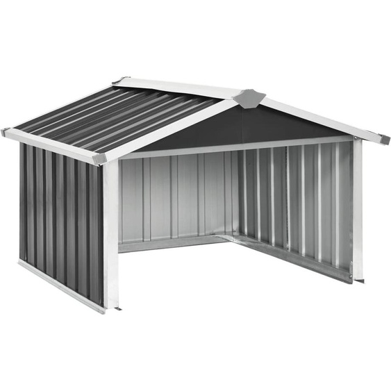 Abri pour robot de jardin 92x97x63cm Acier galvanisé Anthracite
