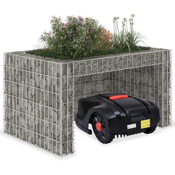 Garage tondeuse à gazon lit surélevé 110x80x60 cm Fil en acier