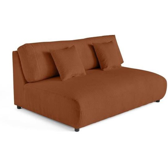 Garance - module dassise 3 places sans accoudoirs - en velours côtelé