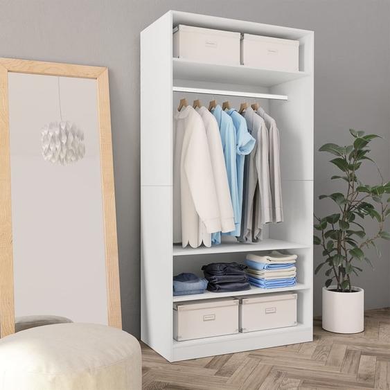 Garde-robe Blanc 100 x 50 x 200 cm Bois dingénierie