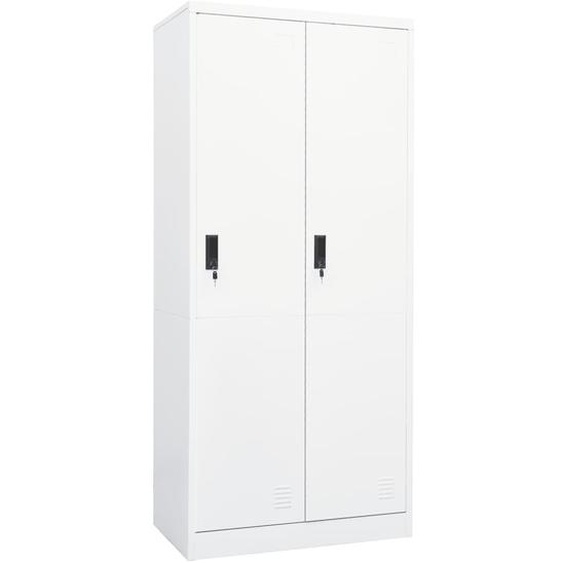 Garde-robe Blanc 80x50x180 cm Acier