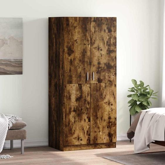Garde-robe Chêne fumé 80x52x180 cm Bois dingénierie