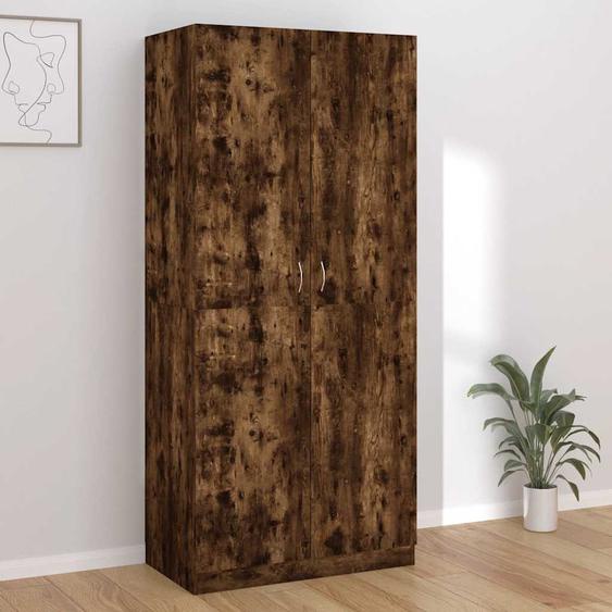 Garde-robe Chêne fumé 90x52x200 cm Bois dingénierie