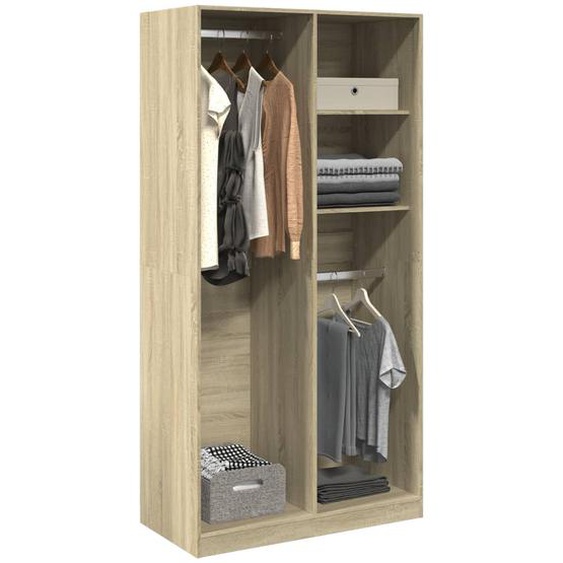Garde-robe Chêne sonoma 100x50x200 cm Aggloméré