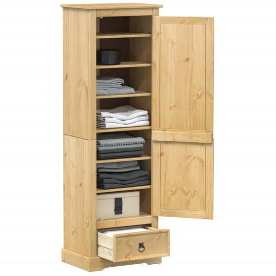 Garde-robe Corona 55x38x170 cm bois de pin massif