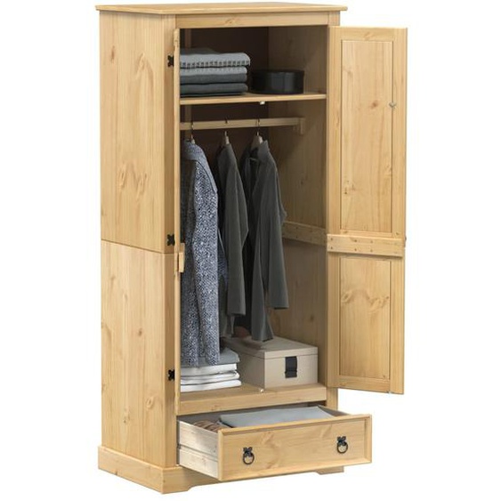 Garde-robe Corona 76x50x170 cm bois de pin massif