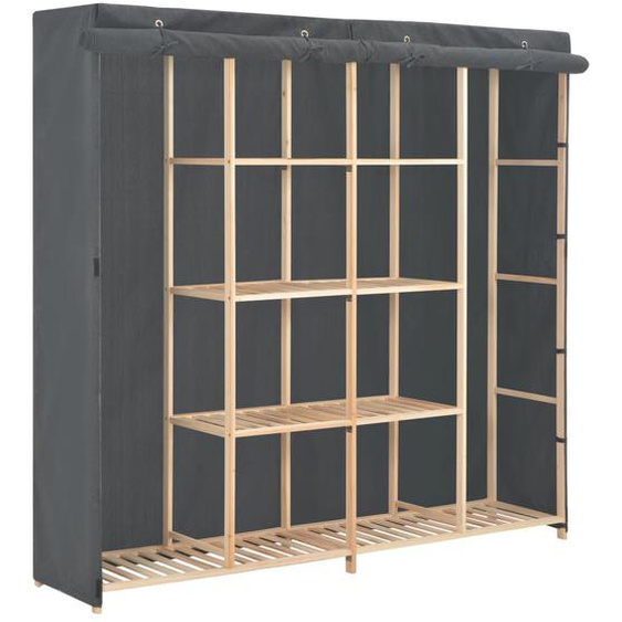 Garde-robe Gris 173x40x170 cm Tissu