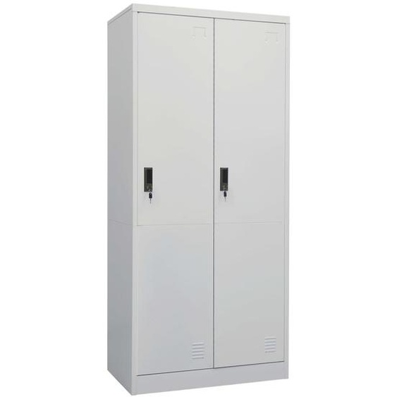 Garde-robe Gris clair 80x50x180 cm Acier