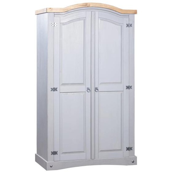 Garde-robe avec 2 portes Gamme Corona pin mexicain Gris