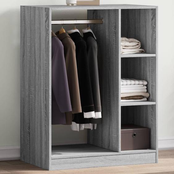 Garde-robe sonoma gris 77x48x102 cm bois dingénierie