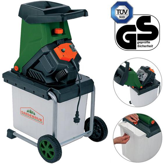 Gardebruk - Broyeur de branches vegetaux jardin électrique 3100 w 50 l déchiqueteur jardin branches arbustes 40 mm
