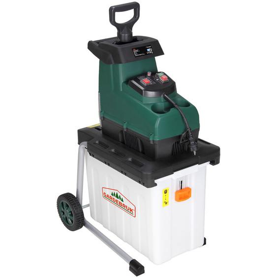Gardebruk - Broyeur de végétaux silencieux 3100 w Broyeur de jardin avec bac de ramassage 60L Branches 45 mm