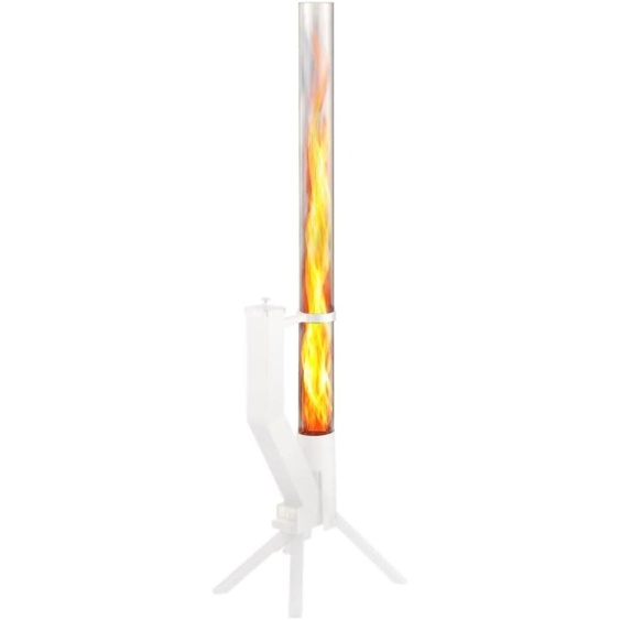 GARDENFLARE Tube à feu Tube en verre Pièce de rechange - cylindre en verre sans fond - tube en verre réfractaire pour ta colonne de feu (100 cm)