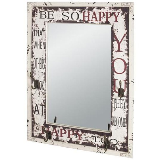 Garderobe murale coloris vintage - Dim : L 55 x P 8 x H 78 cm