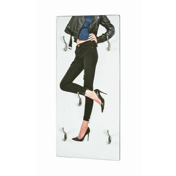 Garderobe murale motif Fashion 5 crochets - 40 x 8 x 90 cm