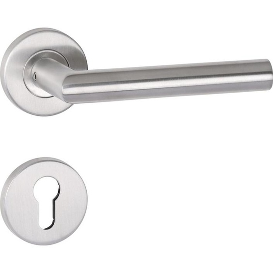 Garniture coupe-feu NW-495-1 en acier inoxydable 61 D/D pour largeur de passage 4058 mm, profil arrondi DIN gauche / droite