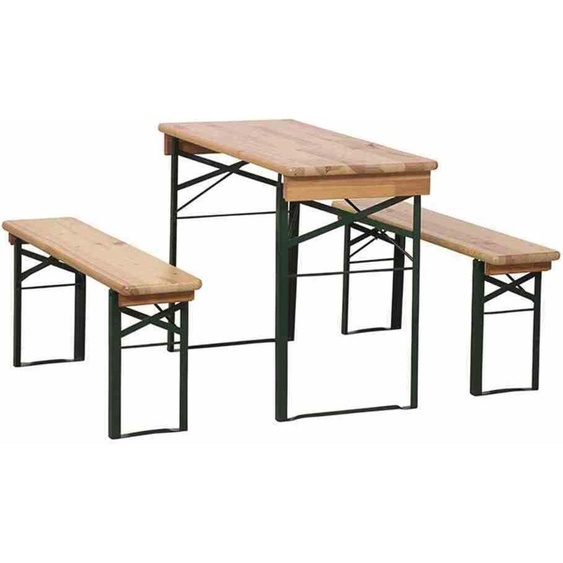 Garniture de chapiteau 110 cm sans dossier 3 pièces, table 50 cm de large