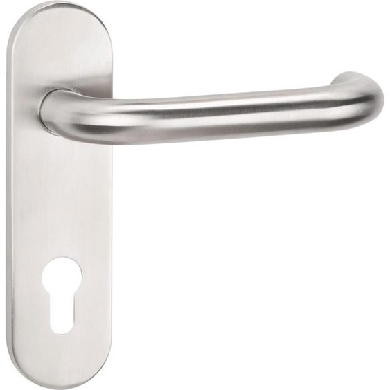 Garniture de plaque courte NW-411-1 acier inoxydable mat Garniture de WC