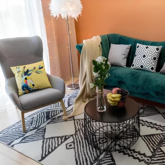 Garniture design acier noble textile tissu canapé rembourré canapé 3+1 garnitures Nouveau