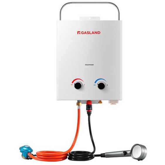 Gasland Chef - gasland AS132-DE Chauffe-eau instantané au gaz 5 l, 50 mbar Chauffe-eau gpl - Pour camping-car, camping, douche, lavage de cheval