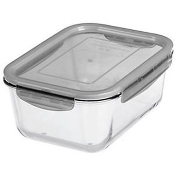 GASTROMAX Boîte de conservation en verre, 2,7 litres, gris