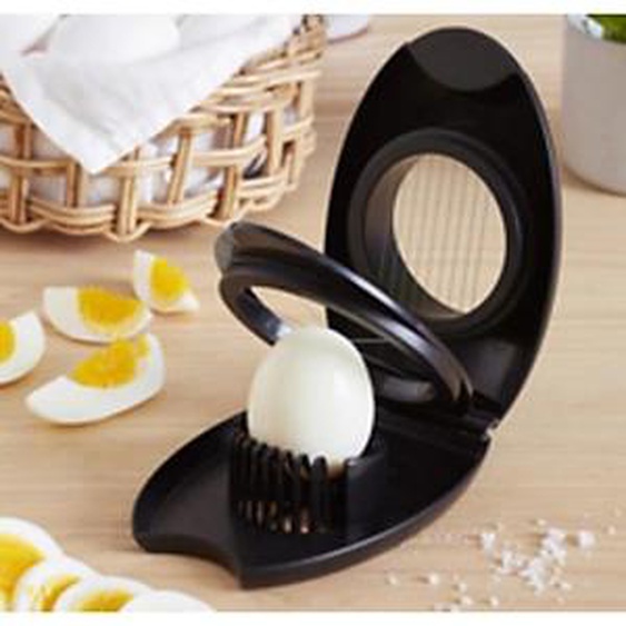 GASTROMAX Coupe-oeuf combiné 2-en-1, noir