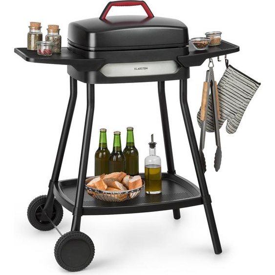 Klarstein Gatsby Grill Barbecue électrique 2000W 4 pieds acier inox -noir