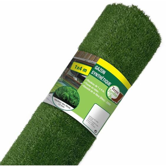Gazon artificiel Synthétique en Rouleau -1 M x 4 M - Haute densité - 4M ²