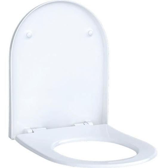 Geberit - Acanto - Siège de toilette Slim - Wrap Over - Antibactérien - Charnières chromées - Softclose - Blanc