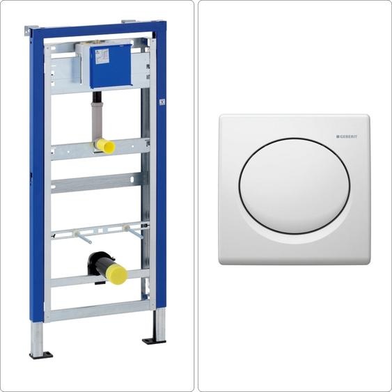 GEBERIT DUOFIX BASIC urinoir en applique avec plaque deGEBERIT HyBasic, blanc